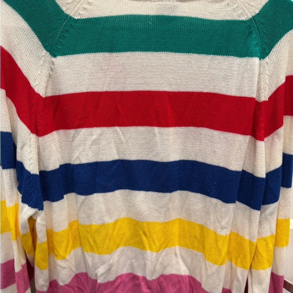NWT Disney 100 Mickey Mouse Striped Women’s Cardigan - Picture 9 of 9
